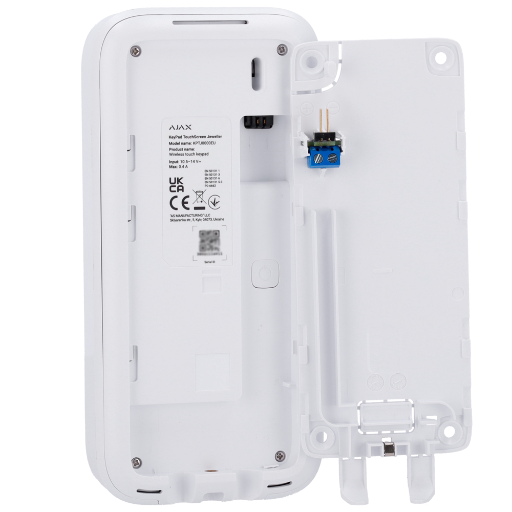 Teclado com ecrã tátil e RFID