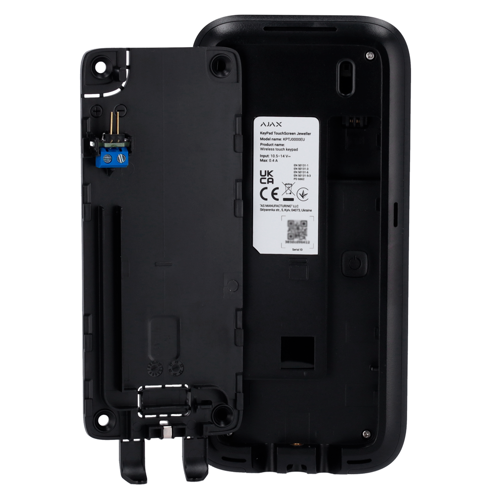 Teclado com ecrã tátil e RFID