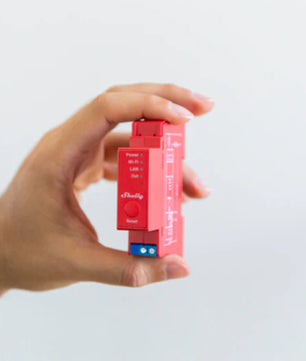 Módulo para calha DIN c/ 1 relé e medição de energia para automação Z-Wave™