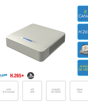 Hyundai HYU-526N NVR de 8 canais e 4MP