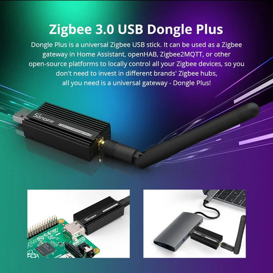Adaptador USB ZigBee 3.0 Dongle Plus
