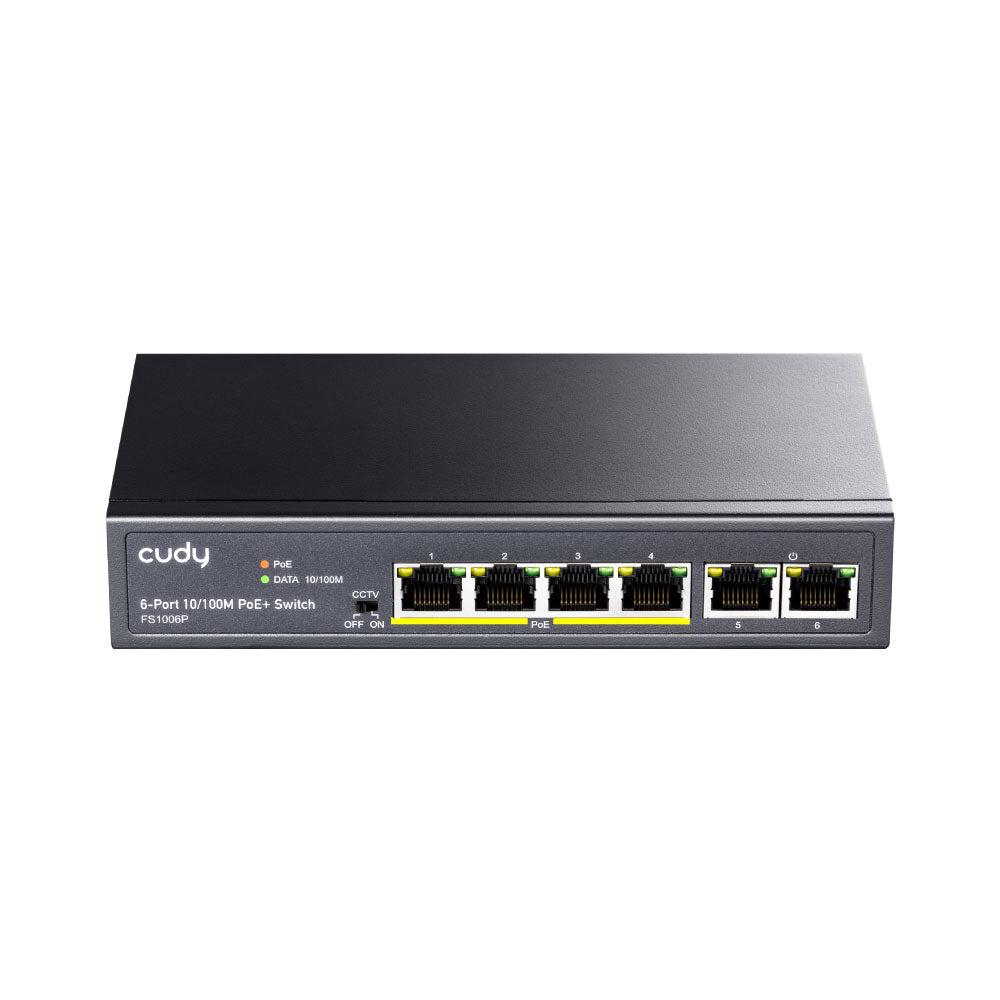 Switch PoE+ de 6 Portas 10/100M CUDY