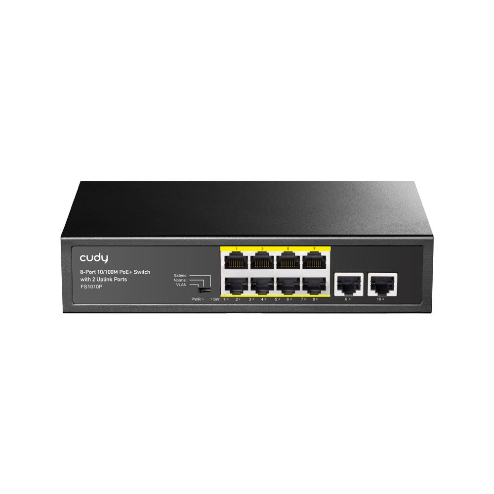 Switch PoE+ 10/100M de 8 portas CUDY