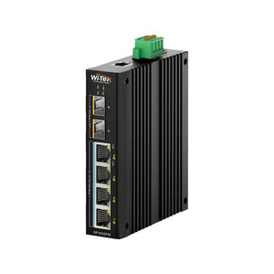 4 PoE+ Gigabit PoE+ + 2 SFP Gigabit switch PoE gerível WI-TEK
